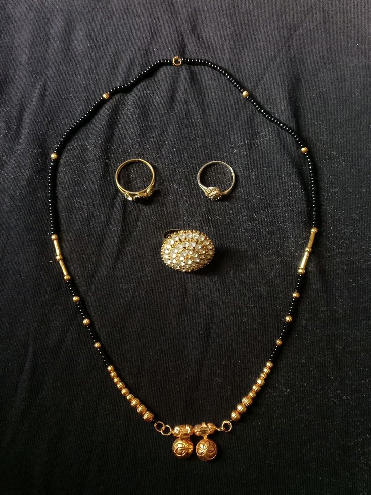 Mangalsutra With 3 Rings