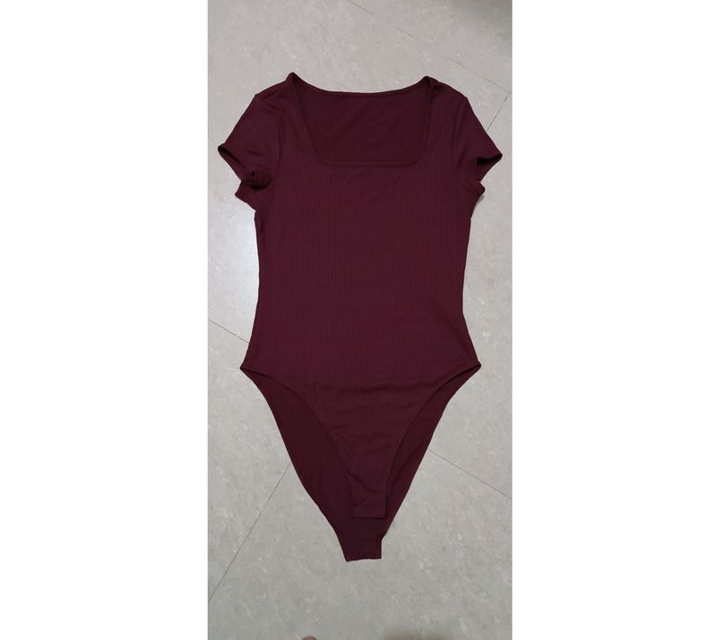 Shein Burgundy Bodysuit (32 -36inch)