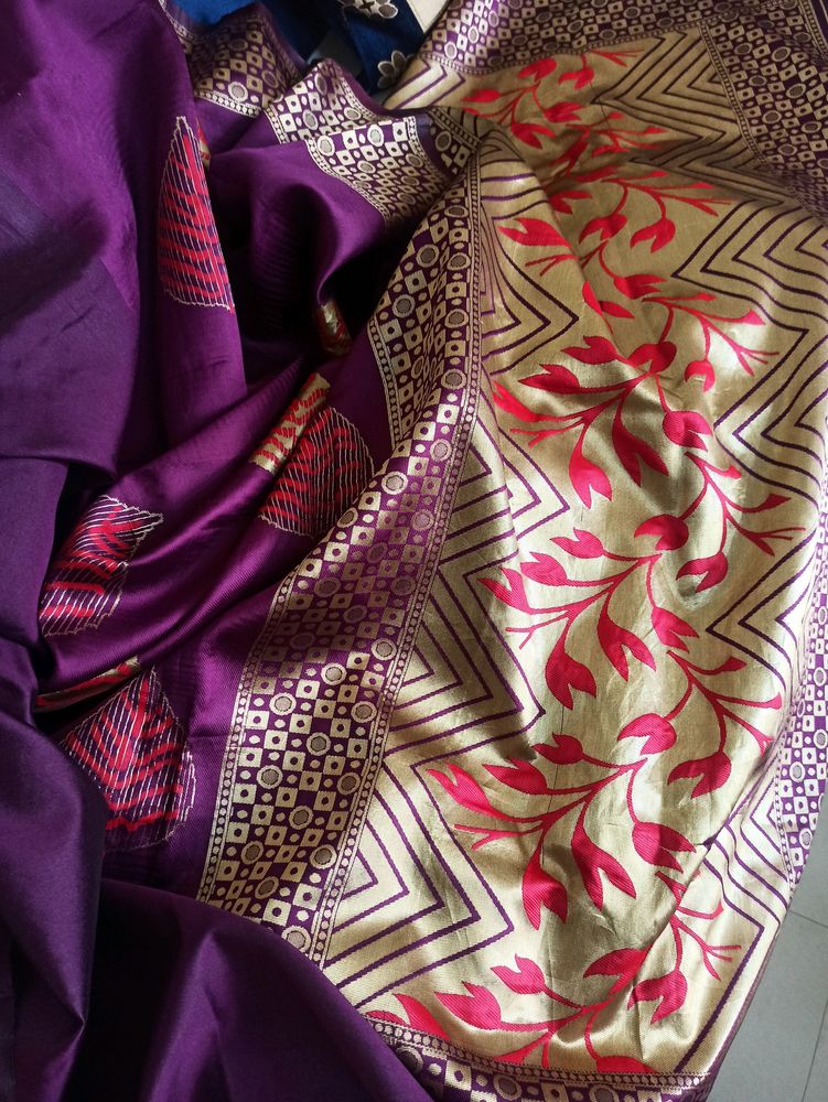 Never Used Both Side Wearing Woven Gorgeous Silk