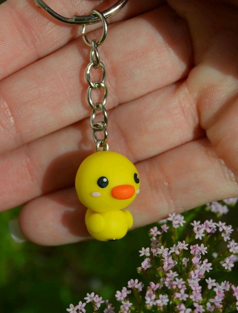 Chick Keychain And A Omlate