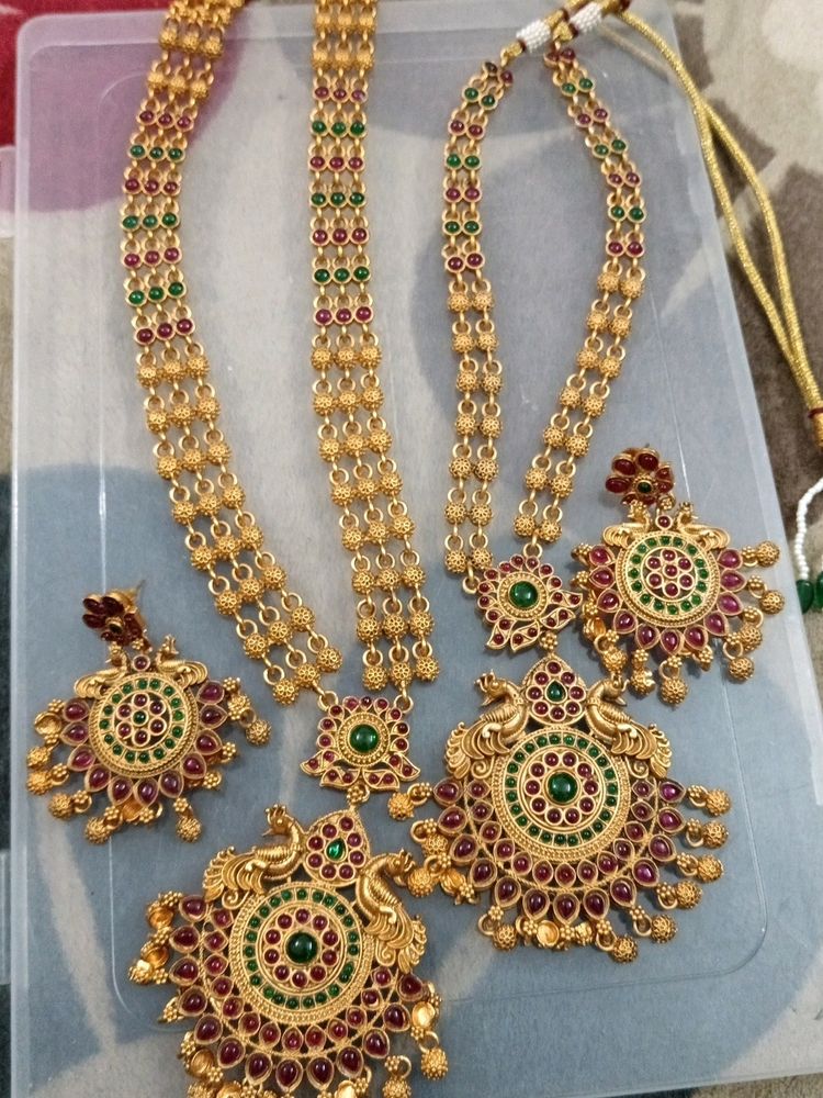 Ruby Stone Jewellery Set