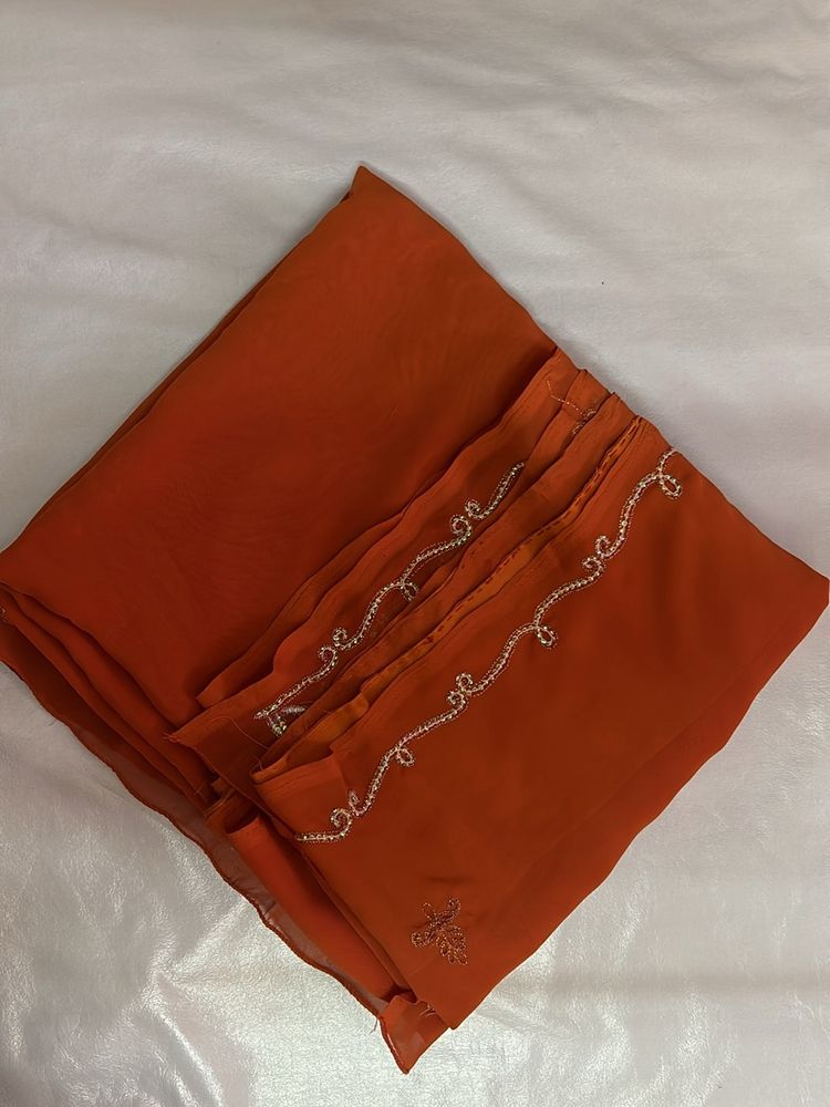 Orange Fancy Saree