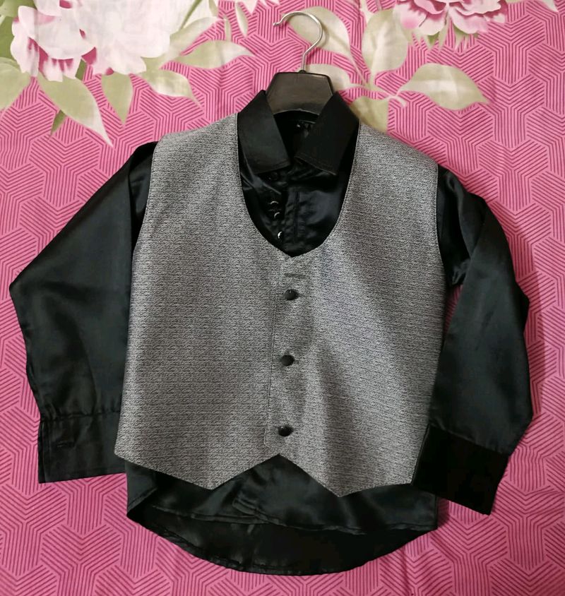 Blazer + Waistcoat + Shirt + Pant Set