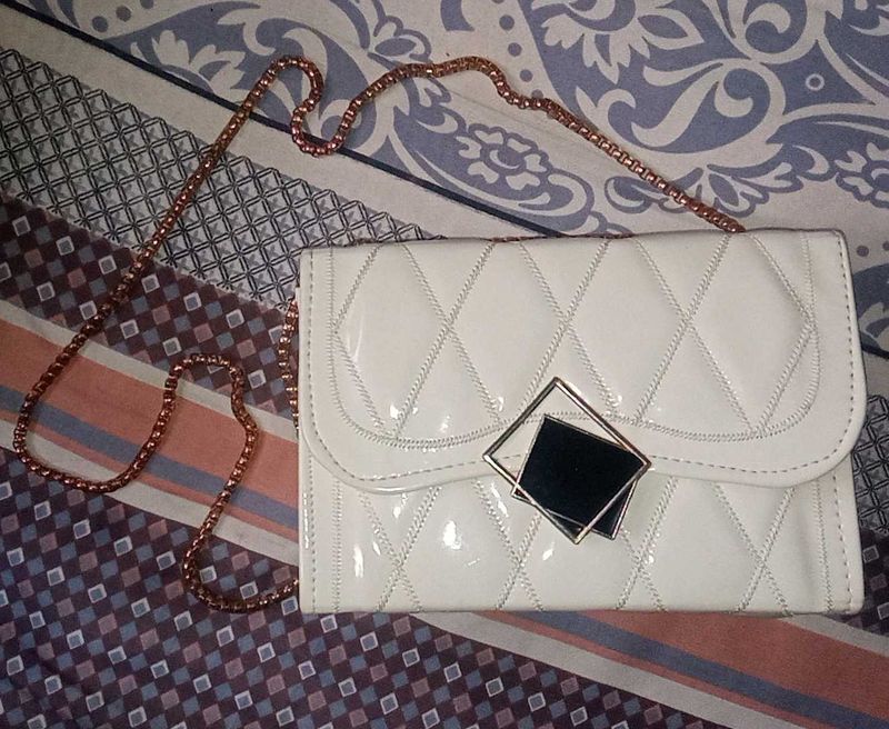 White Sling Bag