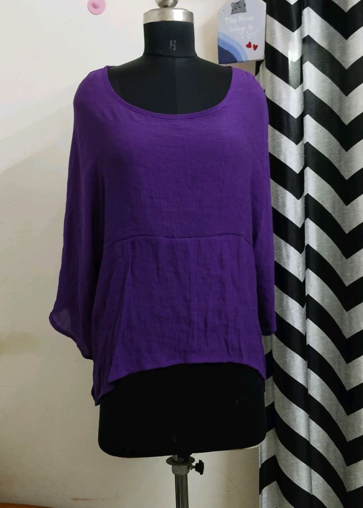 Plus Size Purple Top