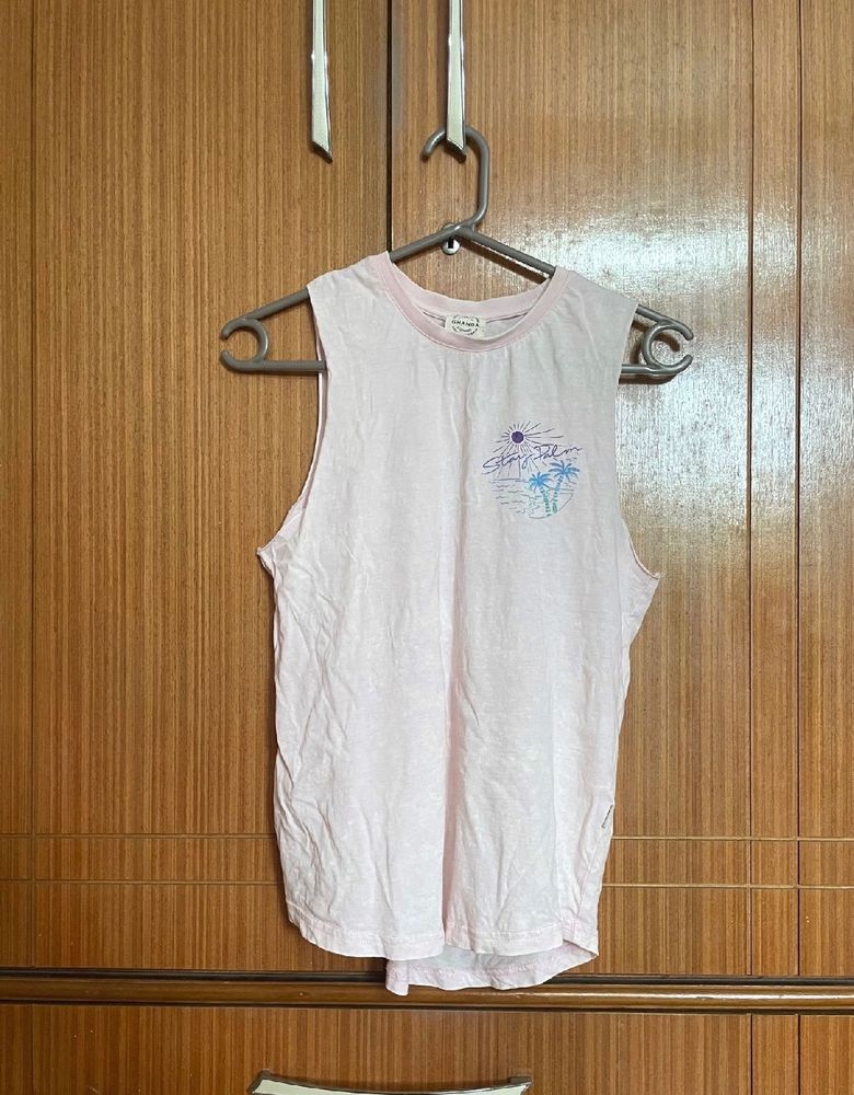 Women Pink Tank Top