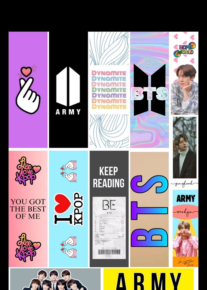 BTS Design Bookmarks (8 Sets)