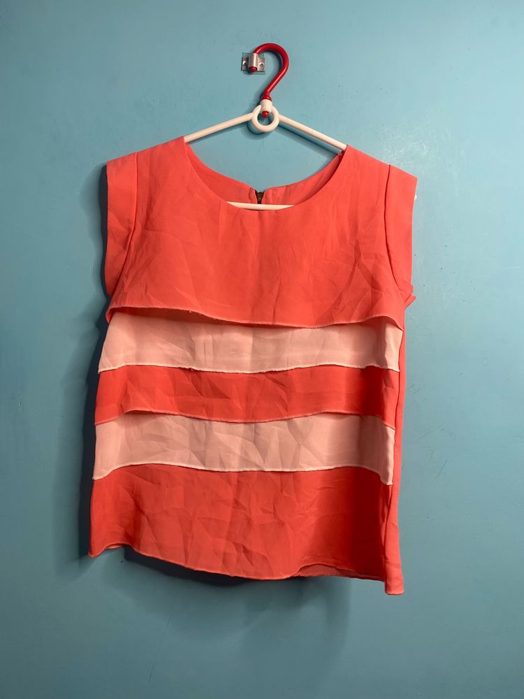 Round Neck Sleeveless Cute Top