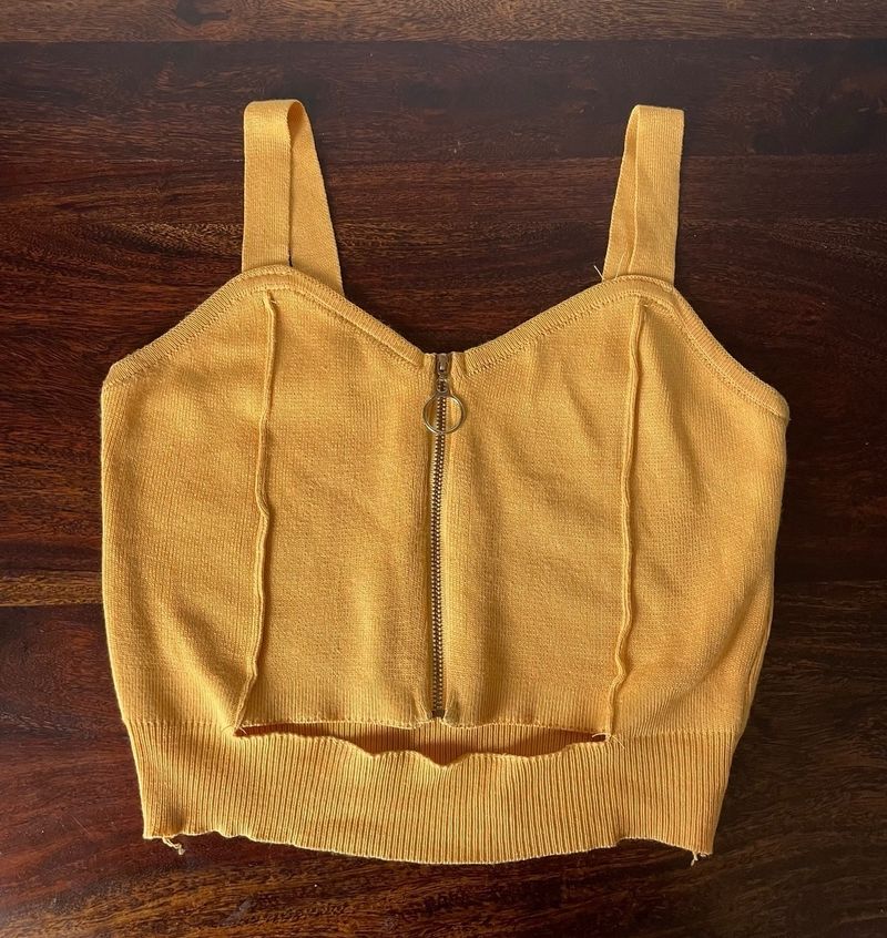 Yellow Crop Top