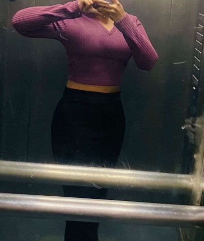 Purple Crop Top