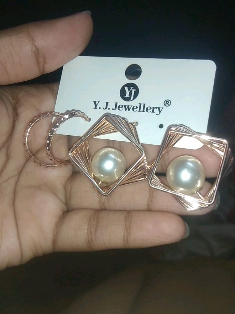 Rose Gold Earrings