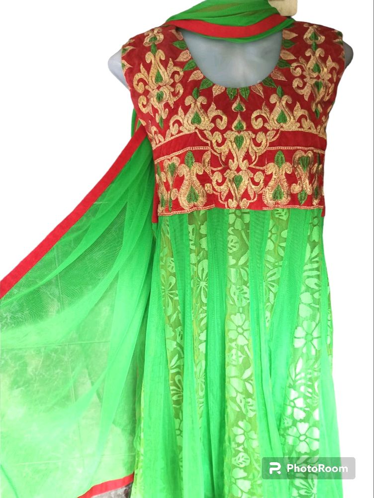 Gown With Dupatta