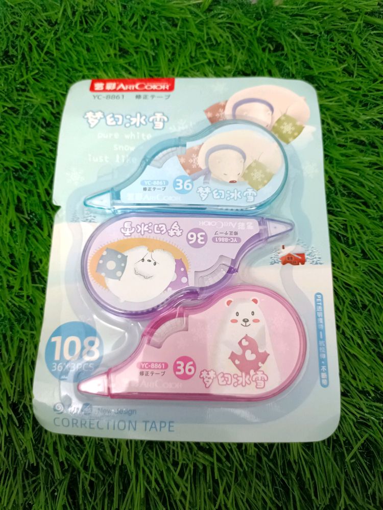 Set Of 3 Correction Tapes