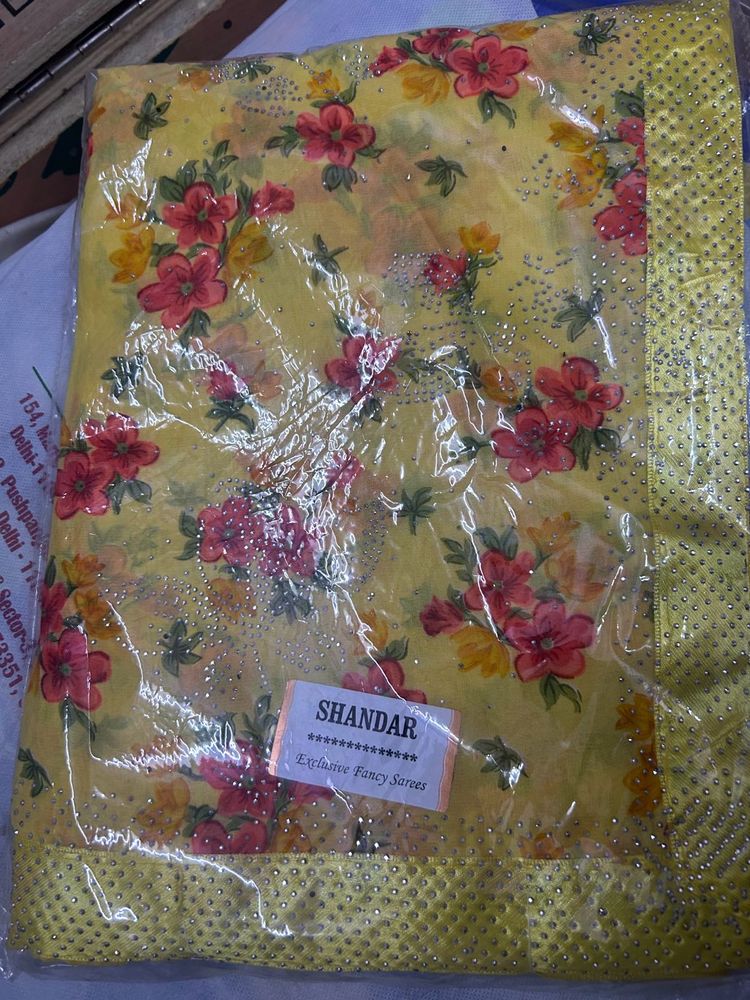 Yellow Saree For Haldi Special