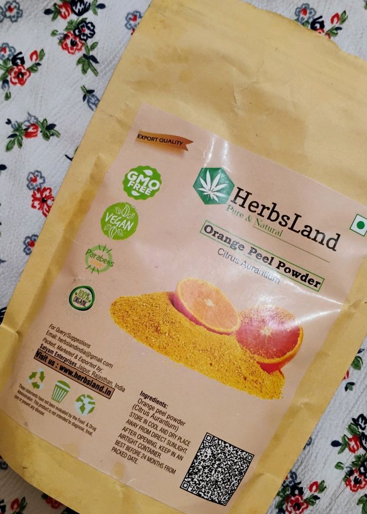 Helrballand Orange Peel Powder For Skin Whitening