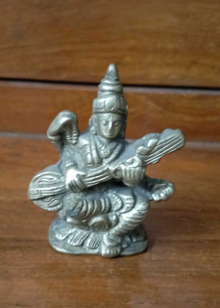 Brass Saraswati Idol