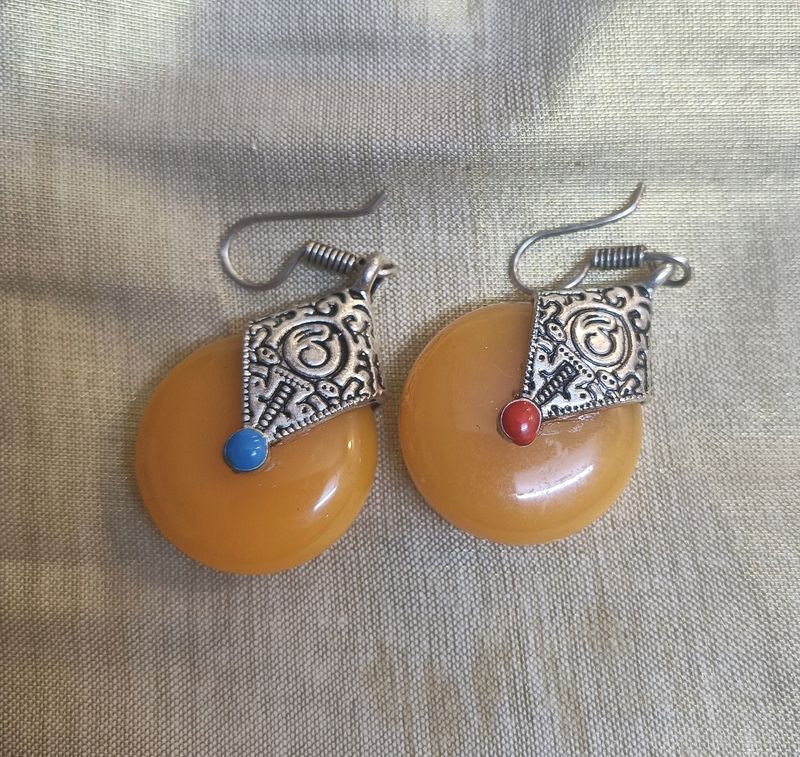 Yellow Stone Earrings