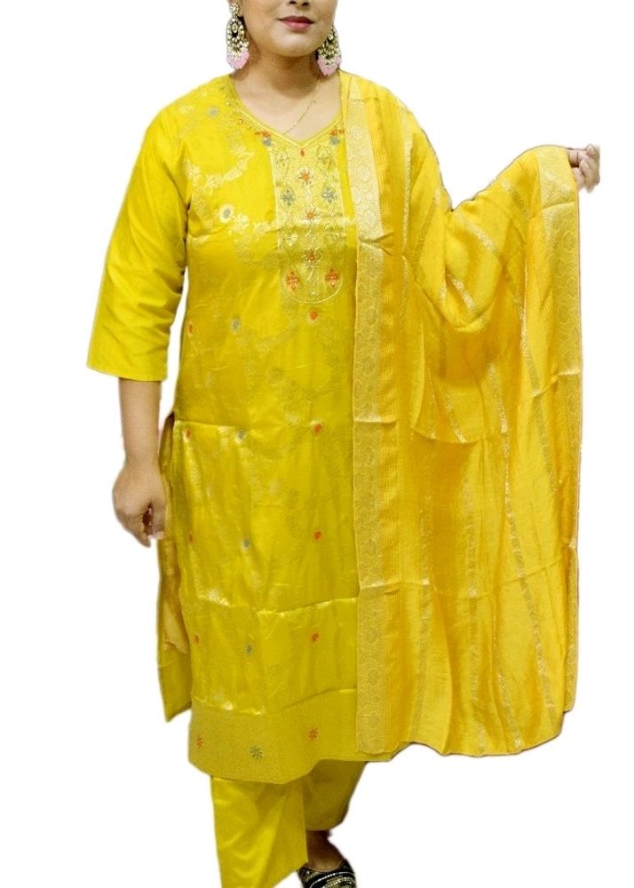 Stitched Kurta Set With Dupatta