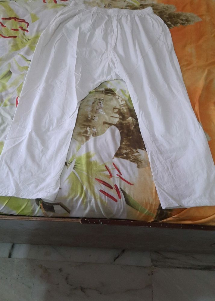 New White Cotton Pyjama