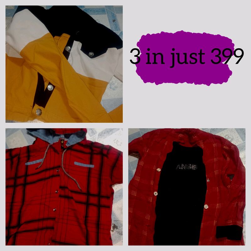 3 Jackets Or Shirts!🕷️♥️