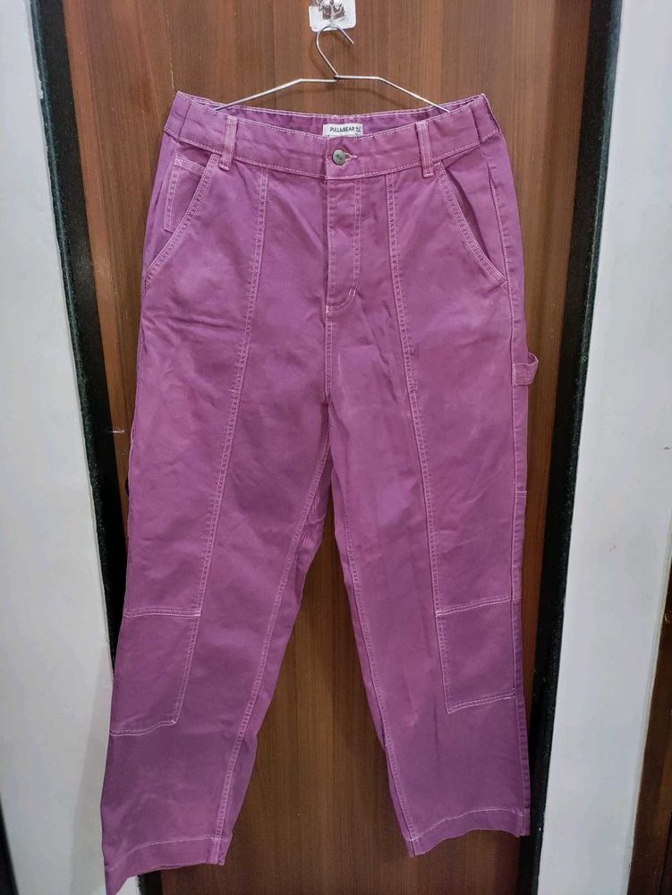 PURPLE CARGO JEANS