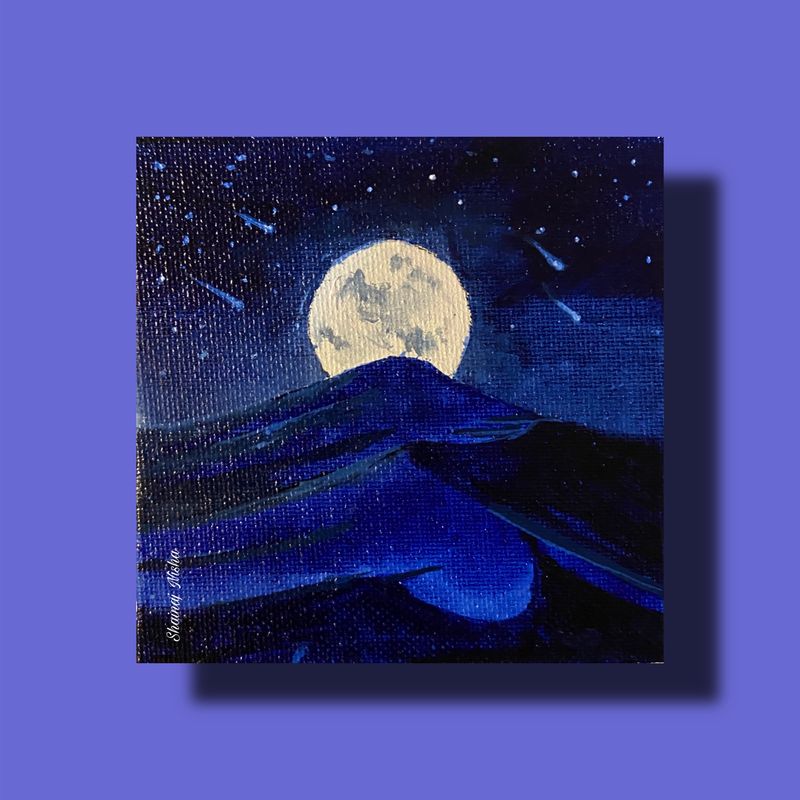 Desert night Painting