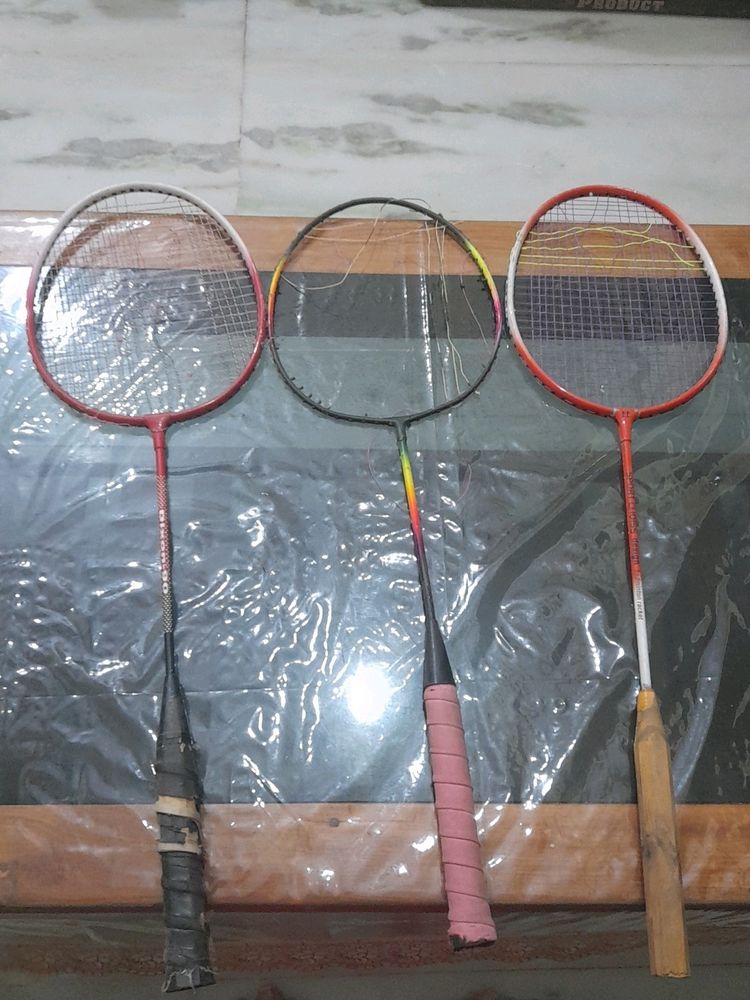 Badminton Combo Set Of 3 ( Without String)