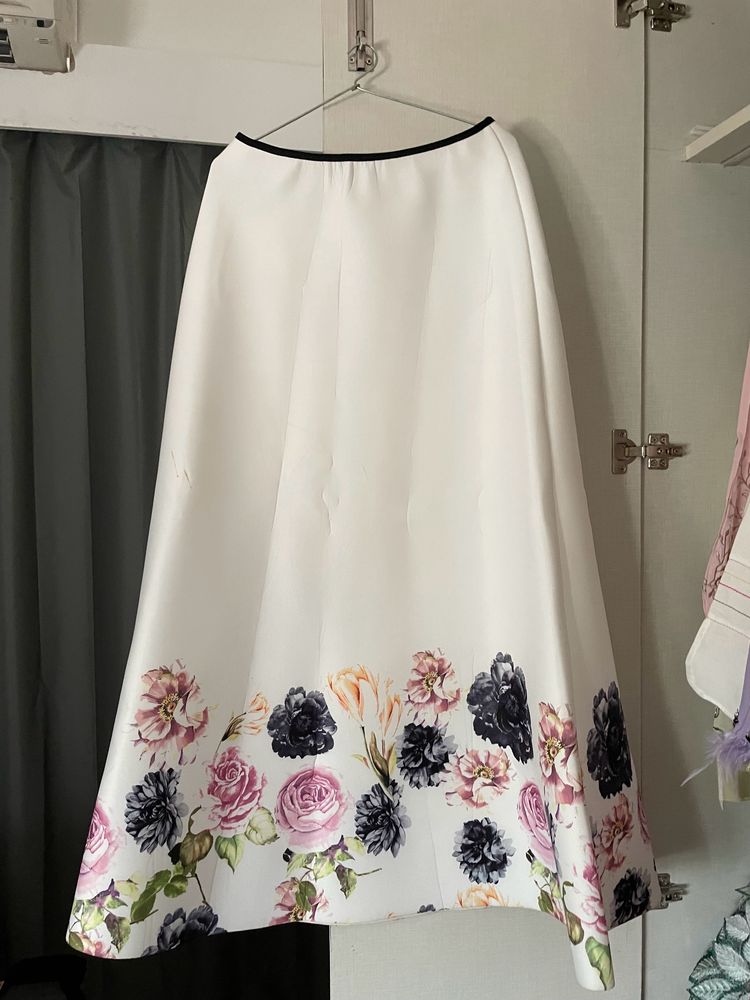 Flower Print Skirt