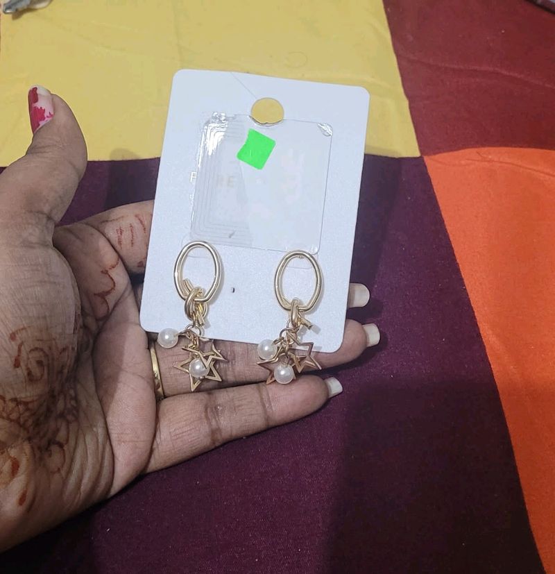 Golden Earings by Forever Glam Pantaloon