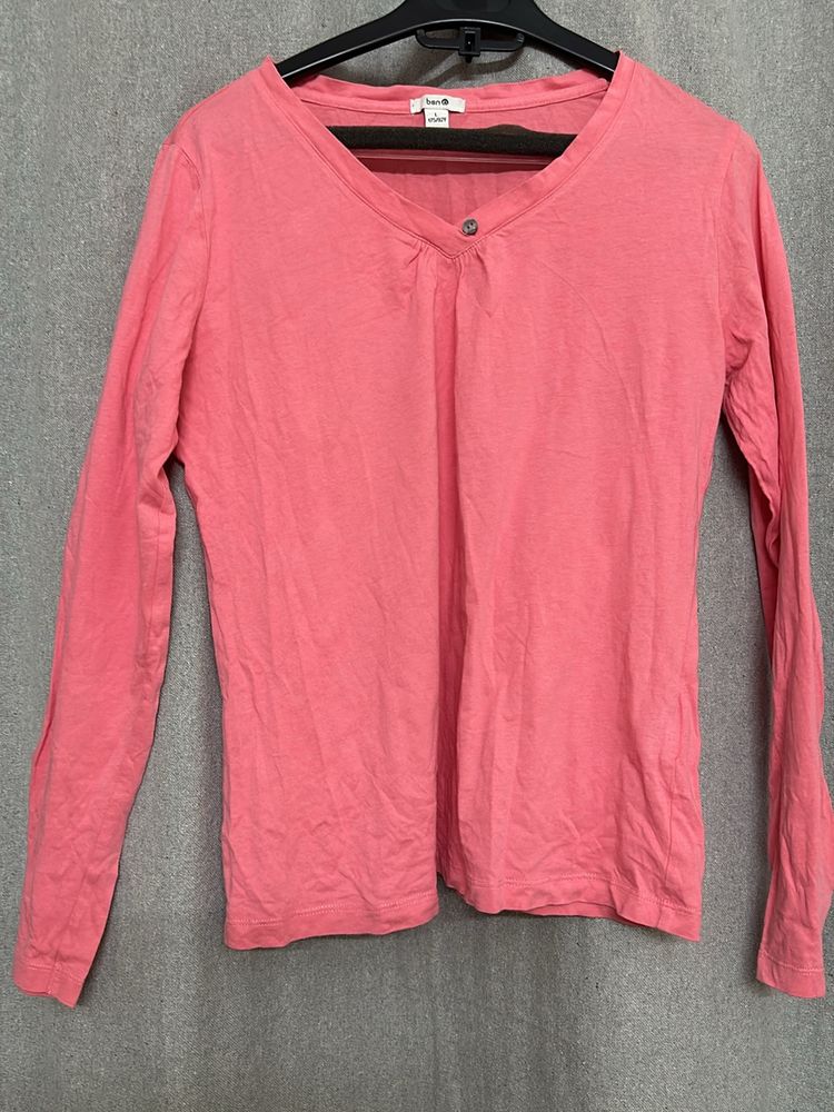 Pink Full Sleeve T-shirt