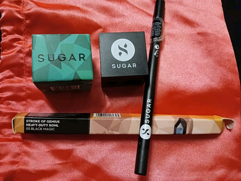 Combo Sugar Cosmetics Lipstick & Kajal