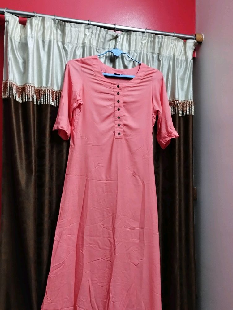 Peach Coloured Kurta