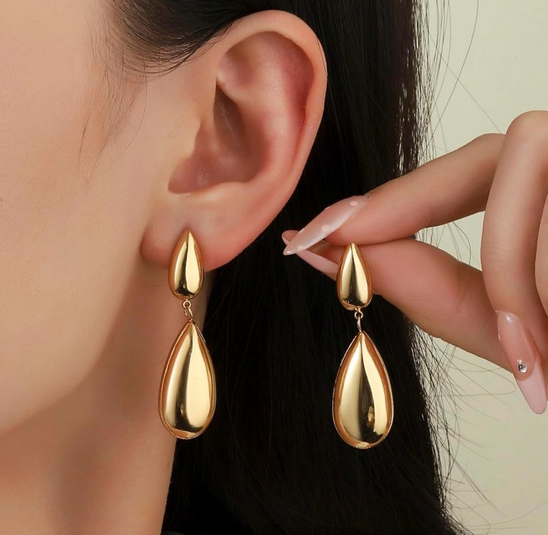 Teardrop anti tarnish earrings