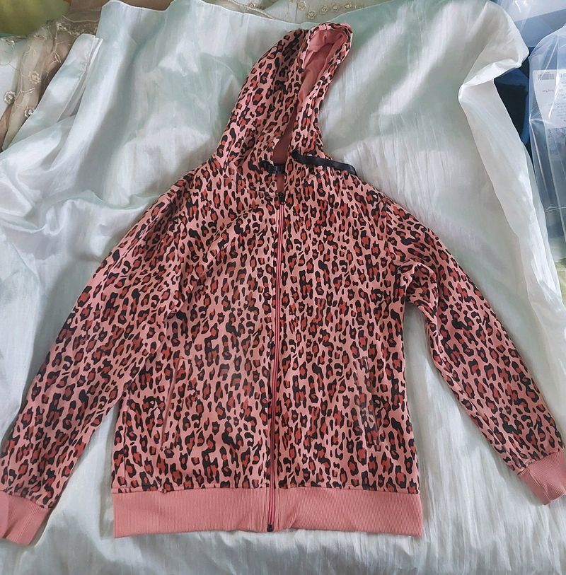 Peach Leopard Jacket