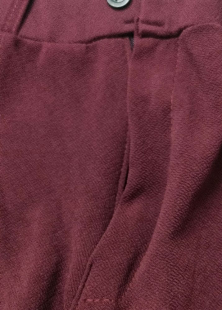 Maroon Stylish Trousers