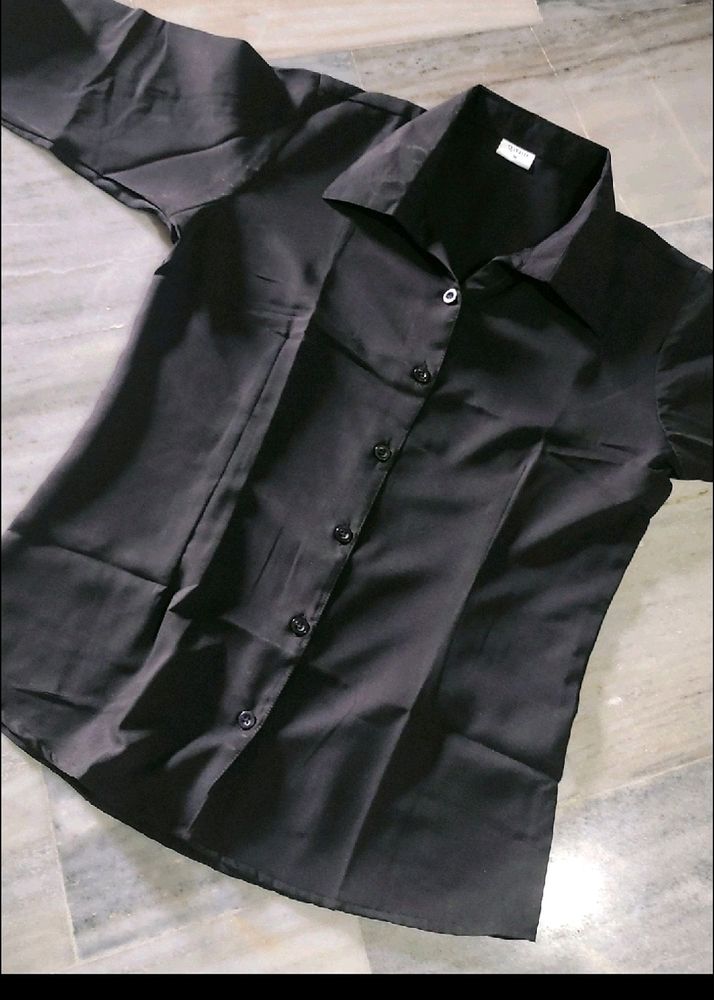 Black Shirt For Women Girls