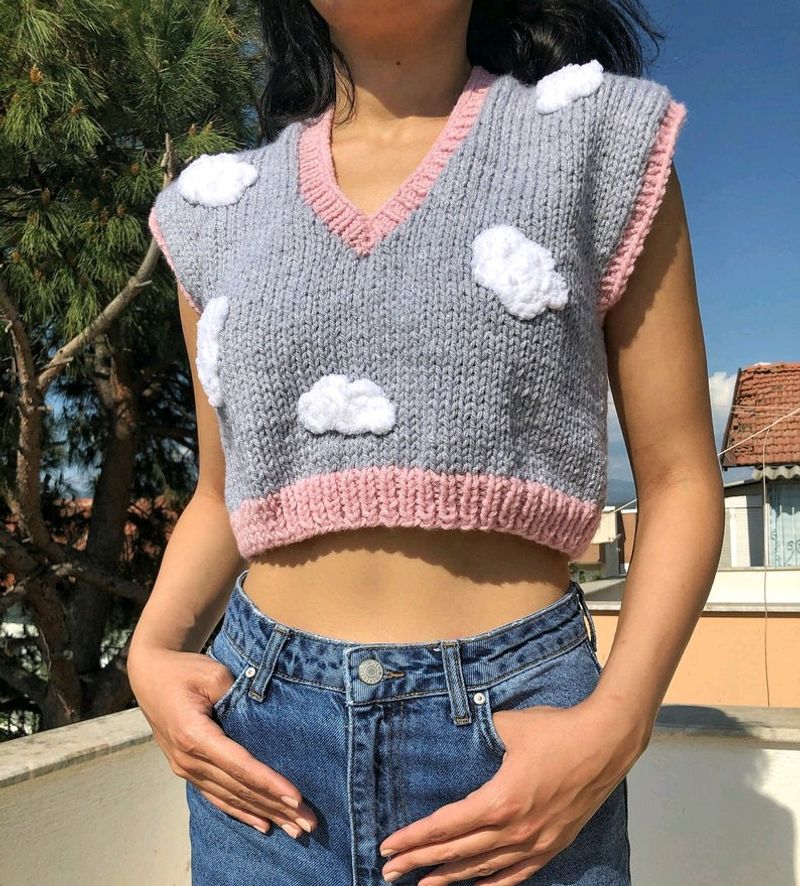 Crochet Cloudy Vest ♡