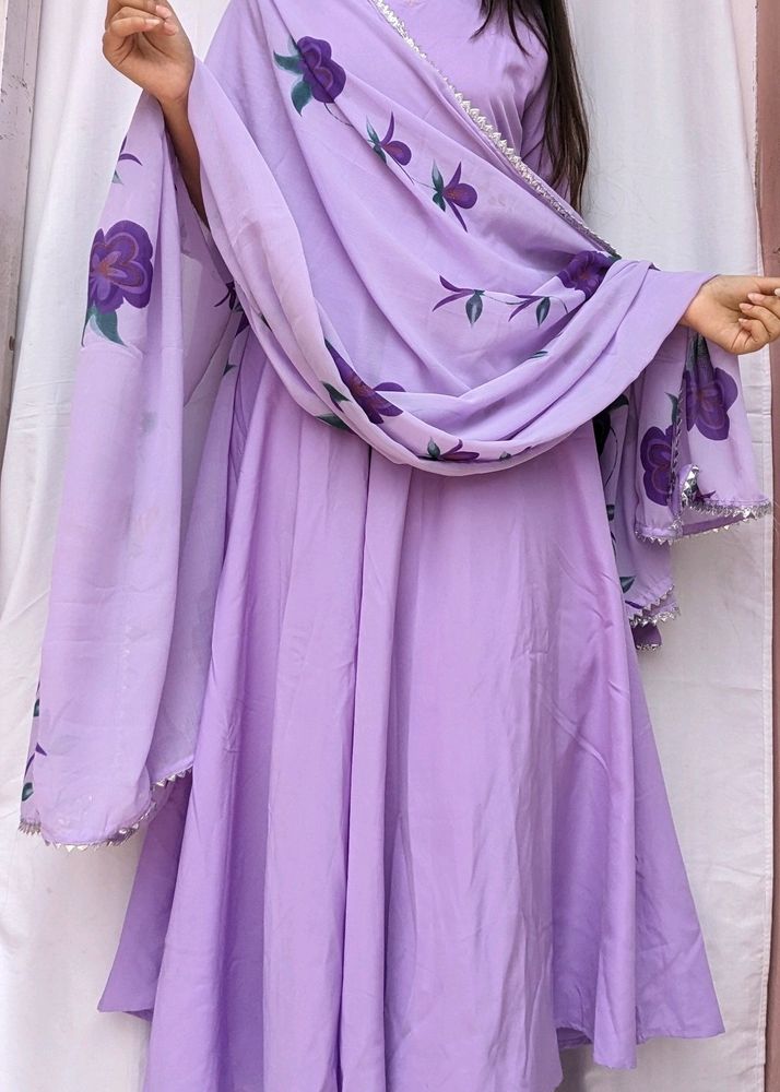 Lavender Kurta Set