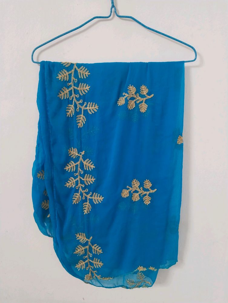 Dupatta Blue