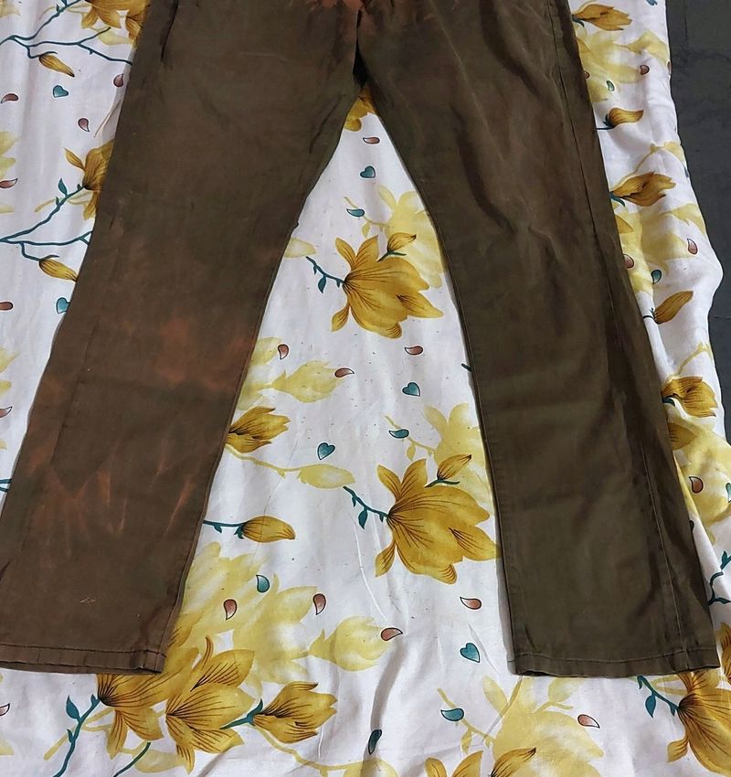 Stylish Military Shaded Pant Fabric Silk Smoothly