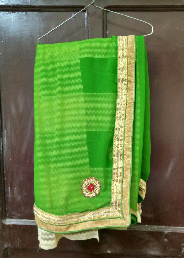 Fancy Saree With Stitched Blouse