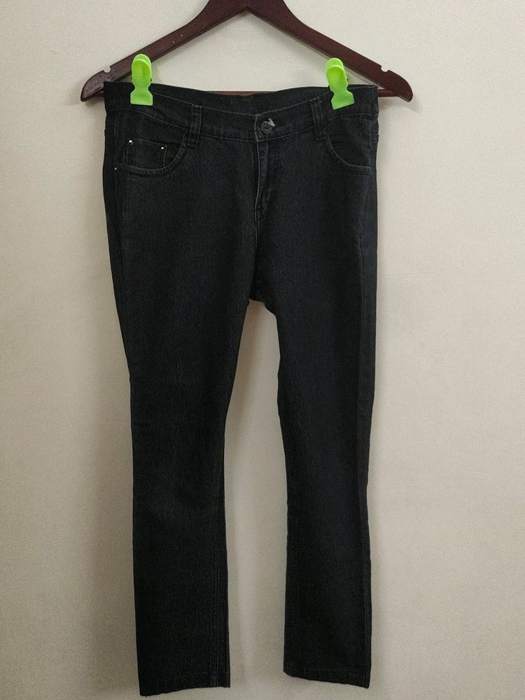 Cotton Black Jeans