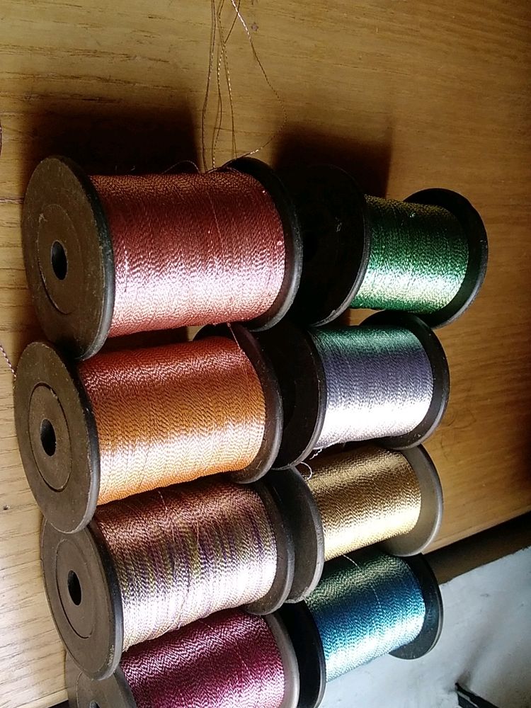 Silk Thead Gor Embroidery  8 Reels