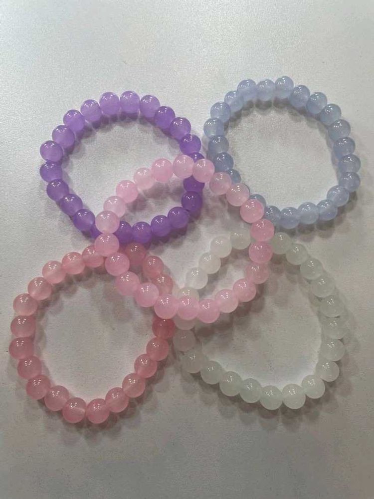 Glass Beads Durable Elastic Bracelet