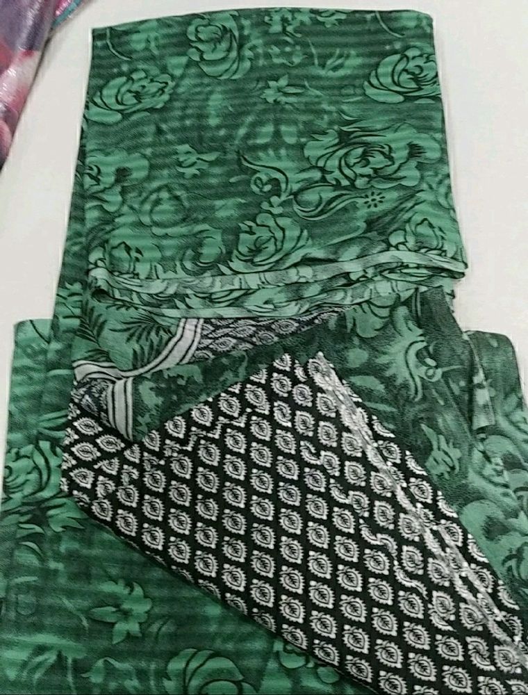 Unstitched Dress Material Of Top, Bottom & Dupatta