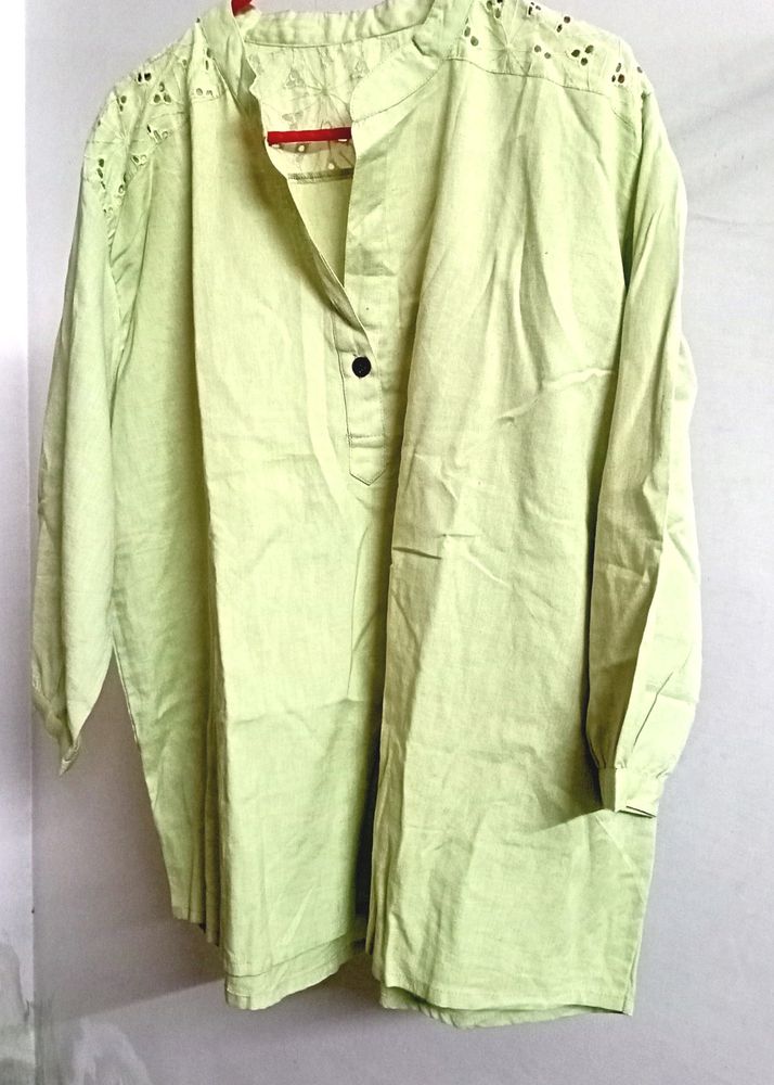 Green Plain Blouse/Top