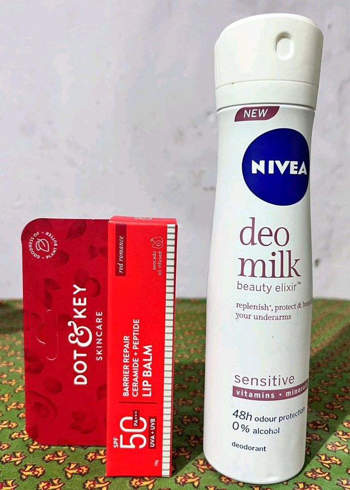 Nivea Deo And Dot N Key Lip Balm