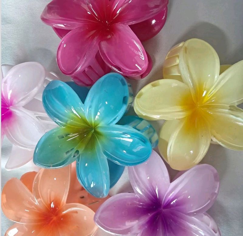 Flower Claw Clips