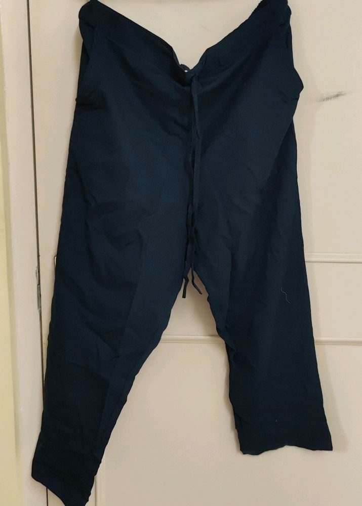 Ethnic Navy Blue Trousers