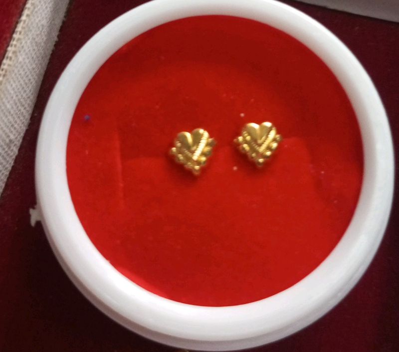 One Gram Gold Earrings